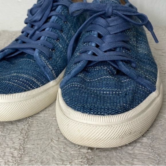 Frye “Gia” Blue Striped Sneakers Size 11 - Picture 9 of 12